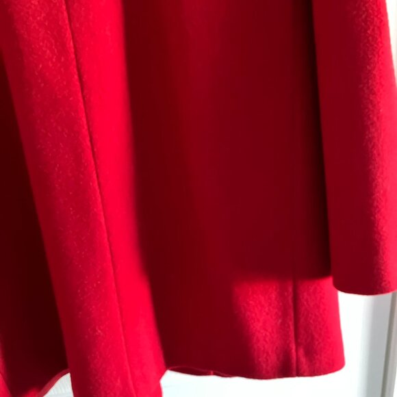 Vintage Burlington Wool Red Pea Coat Jacket Womens Size 18 Made in USA. - Picture 13 of 15